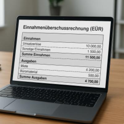 Einnahmenüberschussrechnung (EÜR) einfach erklärt.
